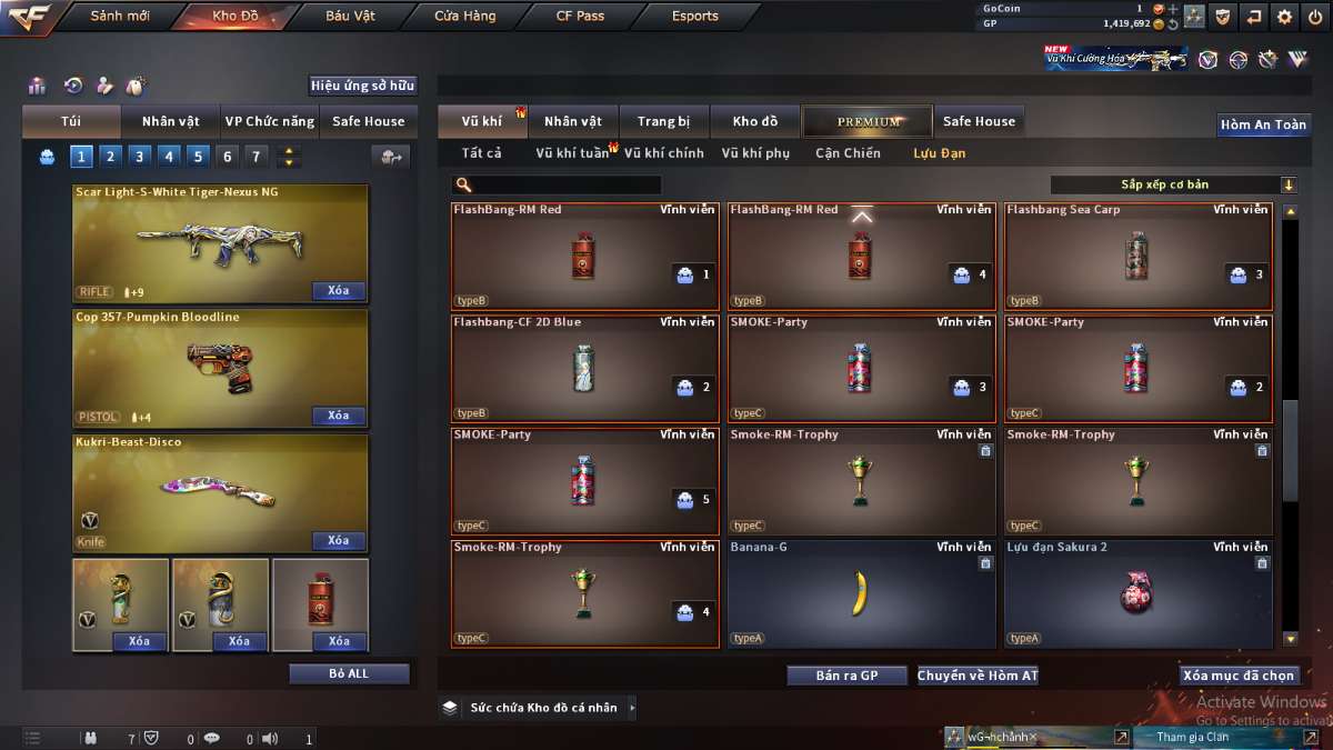 shop acc cf uy tin gia re